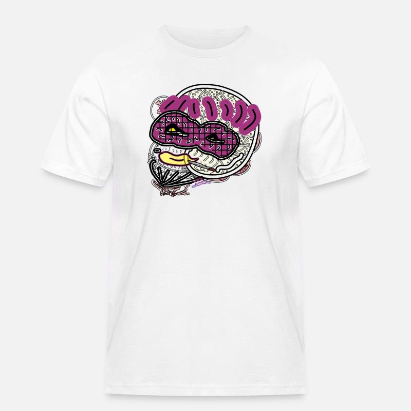Comic-Mann - Männer Workwear T-Shirt - Weiß