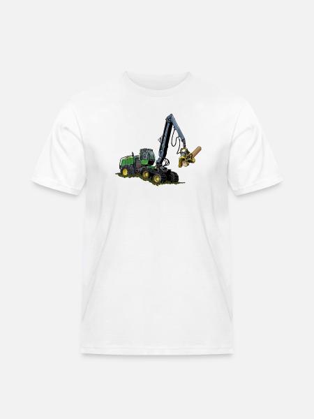 Moissonneuse-batteuse, Moissonneuse-batteuse - T-shirt Workwear homme - blanc