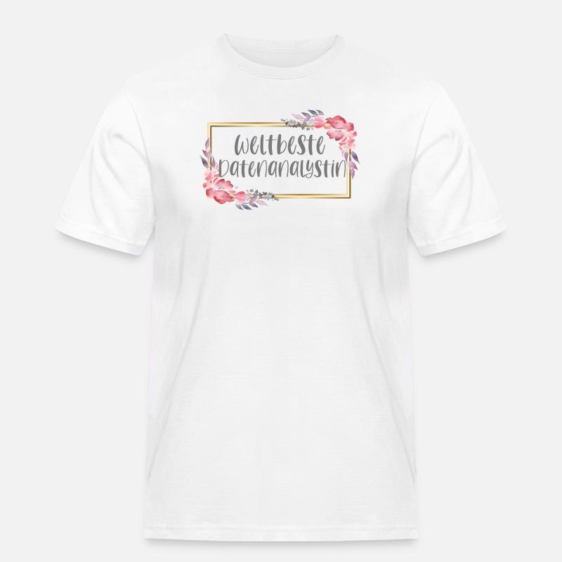 Datenanalystin Datenanalyse Geschenk - Männer Workwear T-Shirt - Weiß