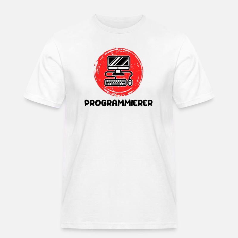 Developer Programmierer Coden Computer Informatik - Männer Workwear T-Shirt - Weiß