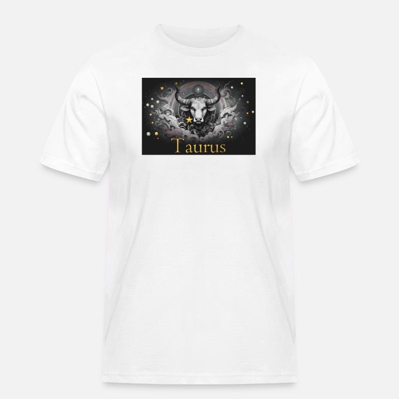 Taurus Sternzeichen Sternzeichen Stier  - Männer Workwear T-Shirt - Weiß