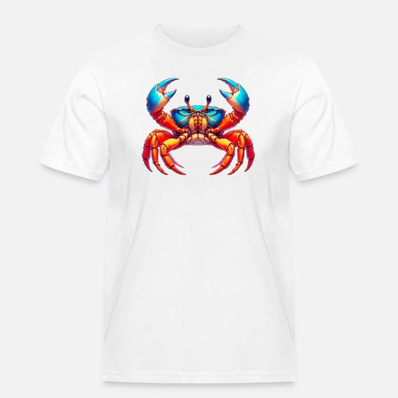Crab - Men's Workwear T-Shirt - white