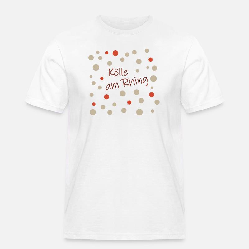 Kölle am Rhing - Männer Workwear T-Shirt - Weiß