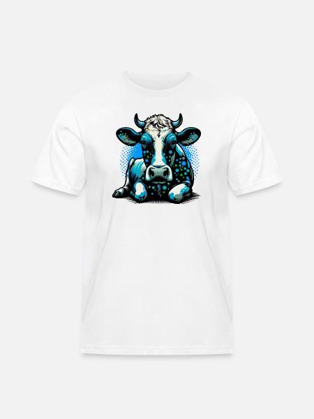 Vache - T-shirt Workwear homme - blanc