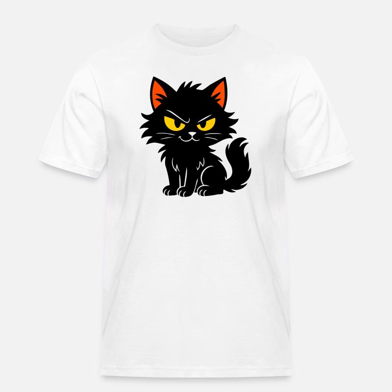 Chaton doux - T-shirt Workwear homme - blanc