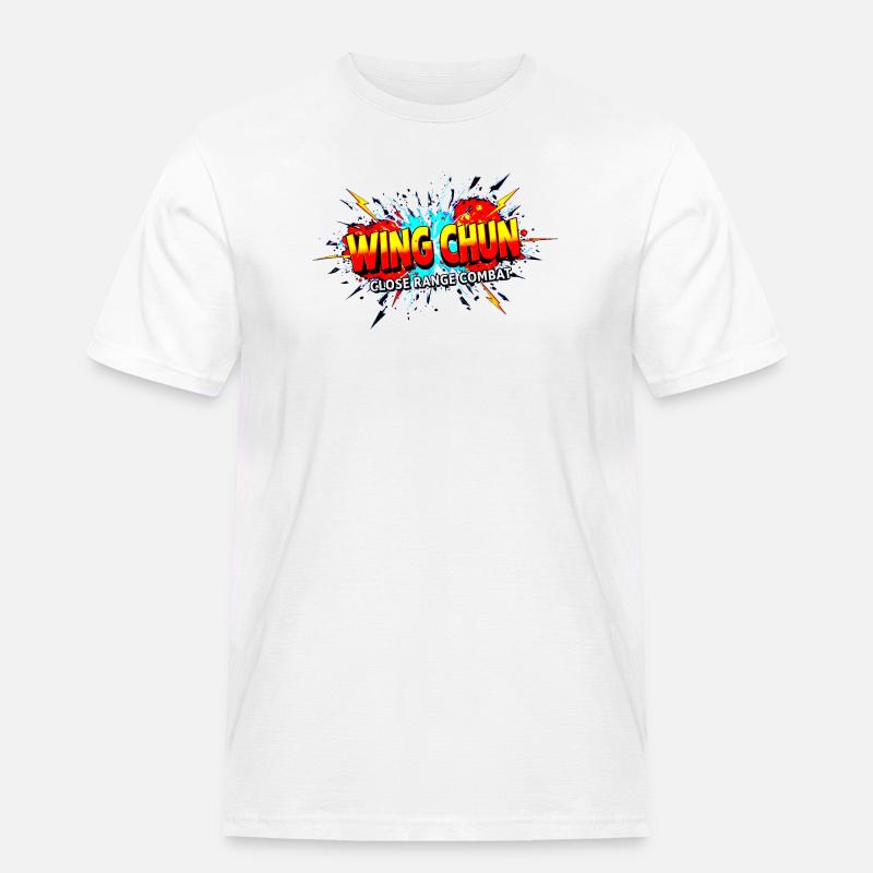Wing Chun shirt explosion - Men's Workwear T-Shirt - white