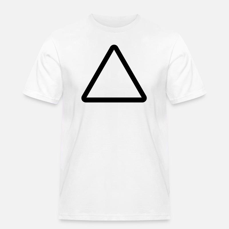 Baustelle, Warnschild Vorlage, Danger Warning - Männer Workwear T-Shirt - Weiß