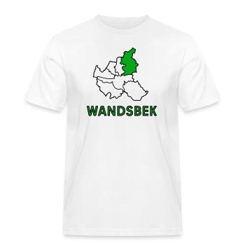 Wandsbek, un quartier de Hambourg - T-shirt Workwear homme - blanc - Devant - AI Model Male 185 dark (185cm)