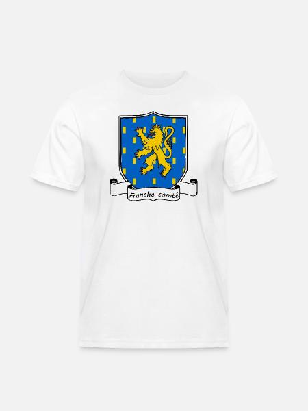 Franche-Comté - Männer Workwear T-Shirt - Weiß