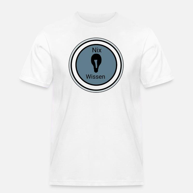 Abstrakte Farbexplosion auf Dunkelgrau - Männer Workwear T-Shirt - Weiß