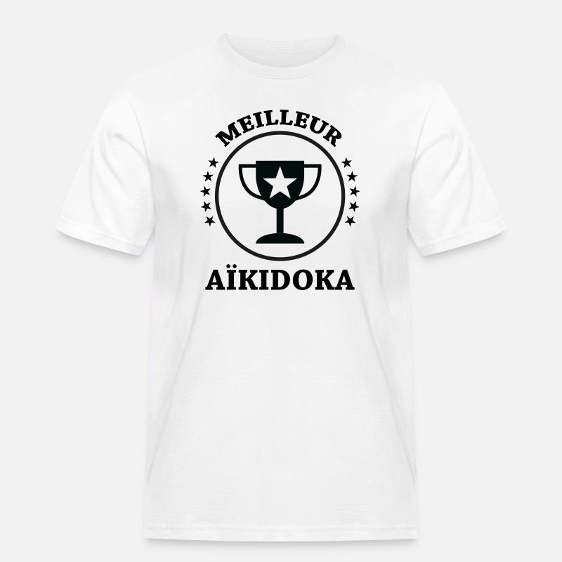 Bestes Aikido – Aikido - Männer Workwear T-Shirt - Weiß