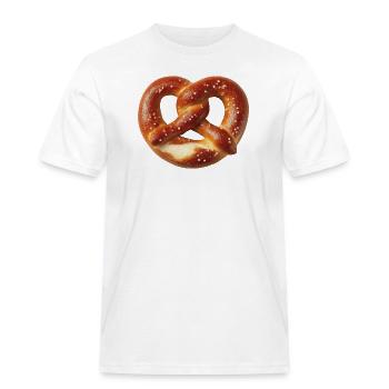Bretzel - T-shirt Workwear homme - blanc - Devant - AI Model Male 185 dark (185cm)