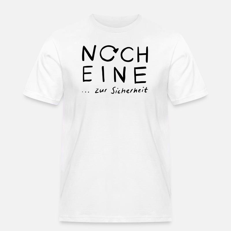 Noch eine...zur Sicherheit - Männer Workwear T-Shirt - Weiß
