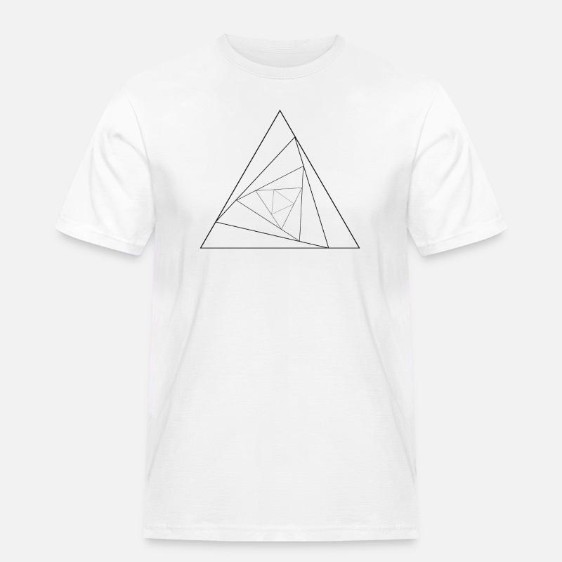 Triangular triangle - Men's Workwear T-Shirt - white
