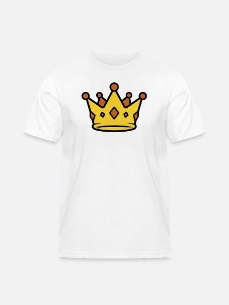Golden King Crown Jewels Vector - Men's Workwear T-Shirt - white