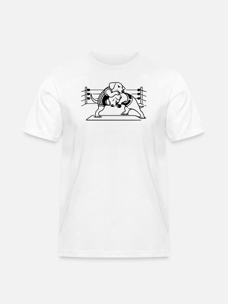 Chien de lutte - T-shirt Workwear homme - blanc