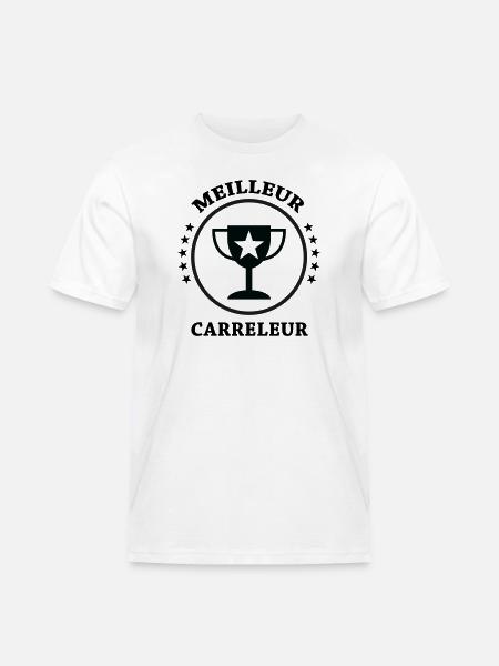 Best Tiler - Men's Workwear T-Shirt - white
