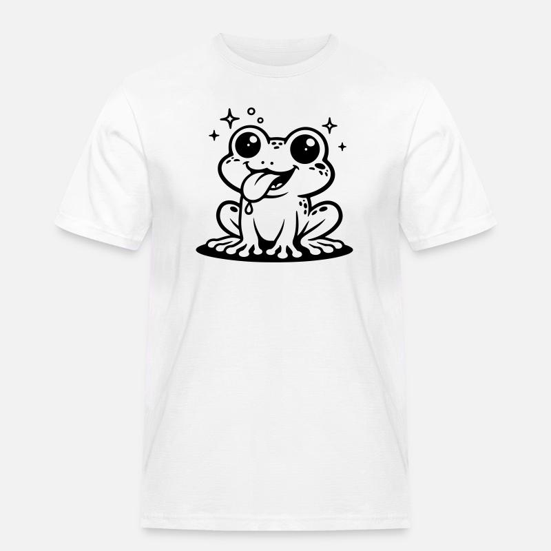 Toad Comic Frog - Men's Workwear T-Shirt - white