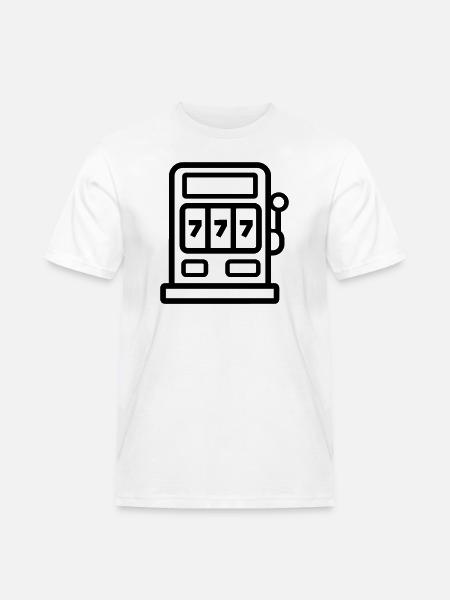 Kasino - Männer Workwear T-Shirt - Weiß