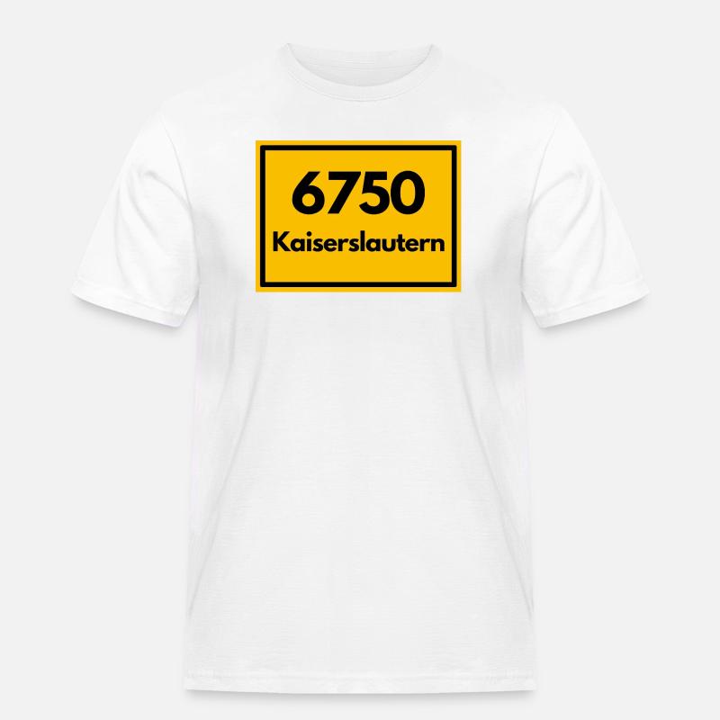 OLD POSTCODE POSTCODE 6750 KAISERSLAUTERN LAUTRE - Men's Workwear T-Shirt - white