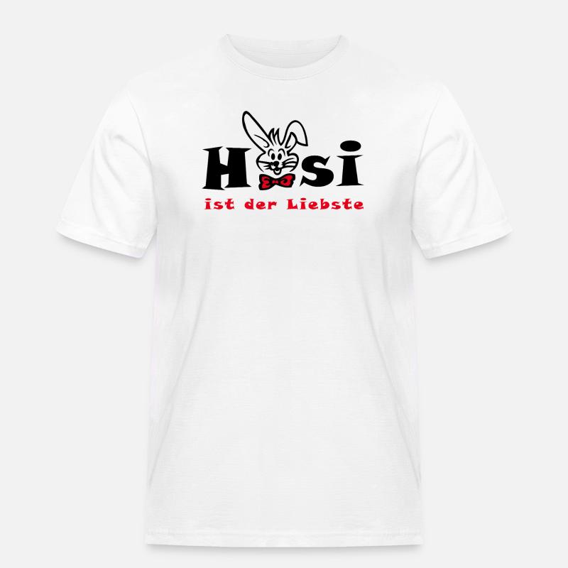 Bunny est la plus chère Easter - T-shirt Workwear homme - blanc