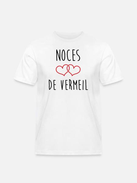 Vermeil-Hochzeit 45 Jahre Ehe - Männer Workwear T-Shirt - Weiß