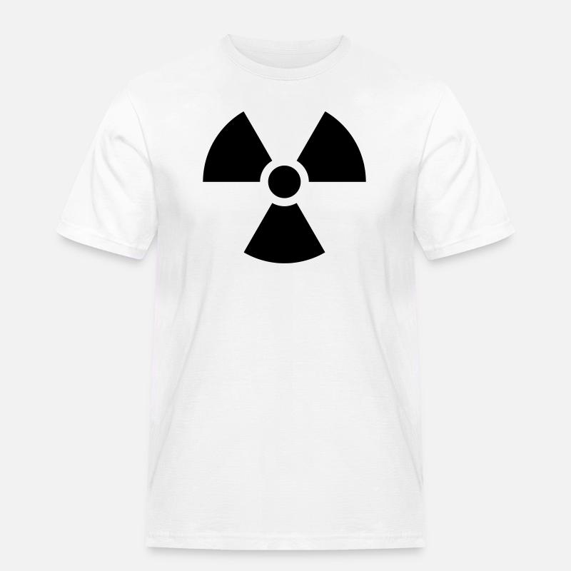 Atom Nuclear - Men's Workwear T-Shirt - white