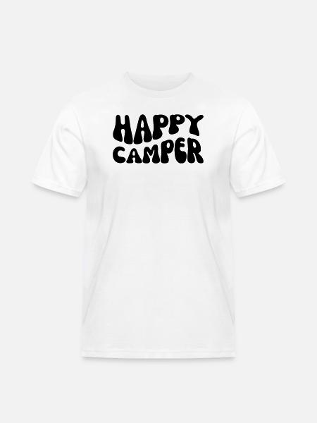 Happy Camper - Men's Workwear T-Shirt - white