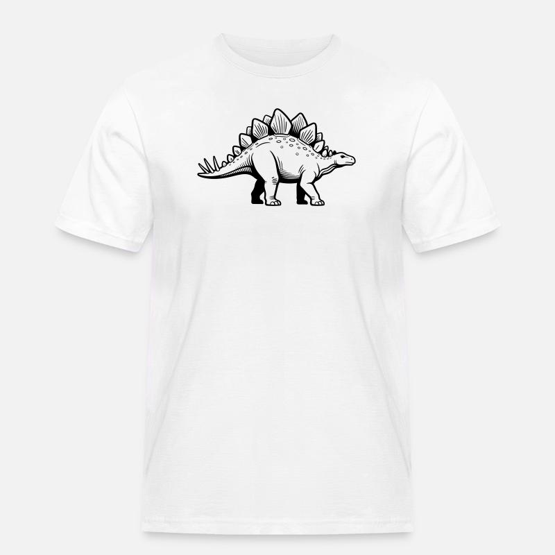 Stegosaurus - Men's Workwear T-Shirt - white