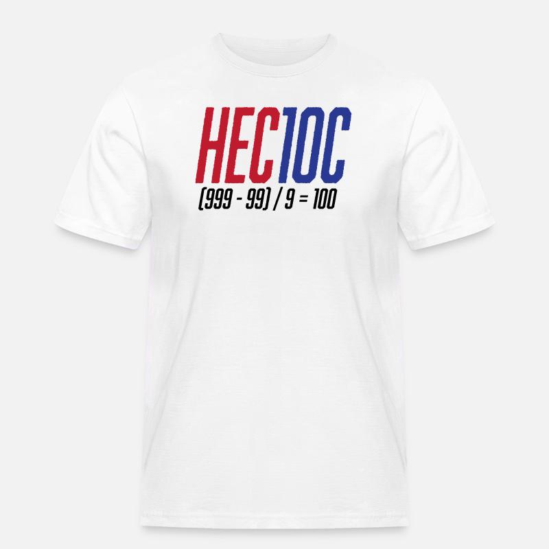 Hectoc Mental Arithmetic Game, Math - Men's Workwear T-Shirt - white
