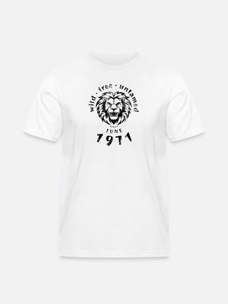 Wild, free & untamed since 06/1971 - Men's Workwear T-Shirt - white