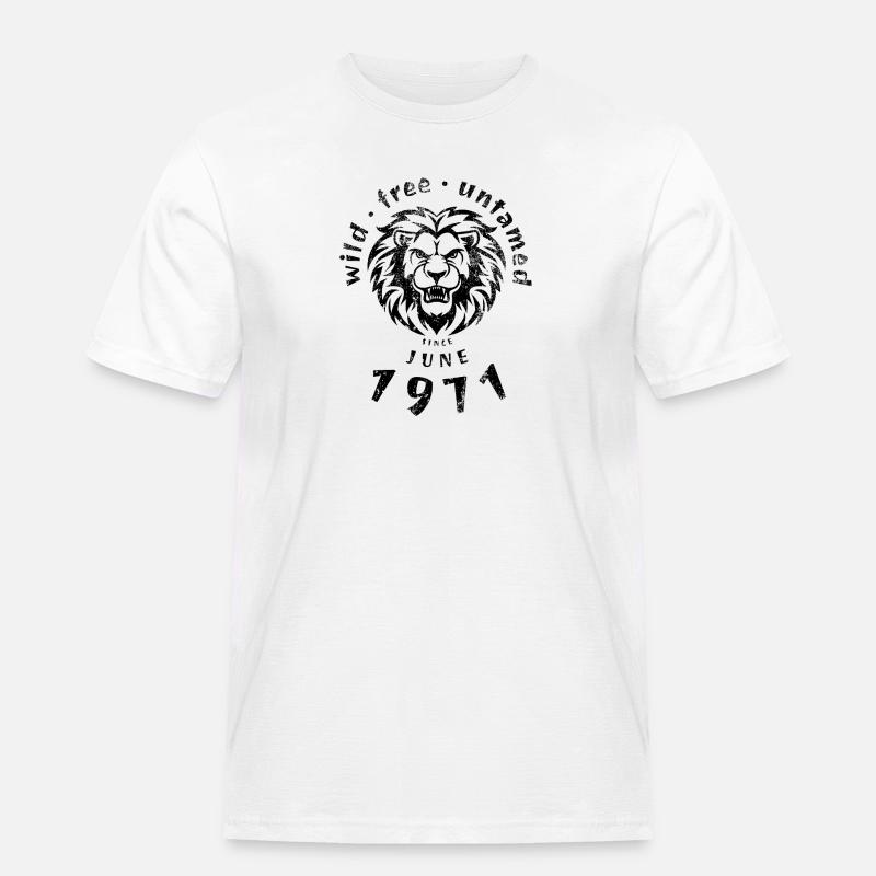 Sauvages, libres et indomptés depuis 06/1971 - T-shirt Workwear homme - blanc