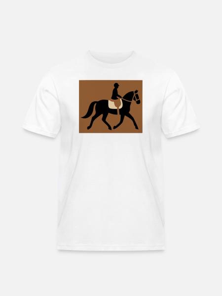 Cavalier équestre passe-temps - T-shirt Workwear homme - blanc