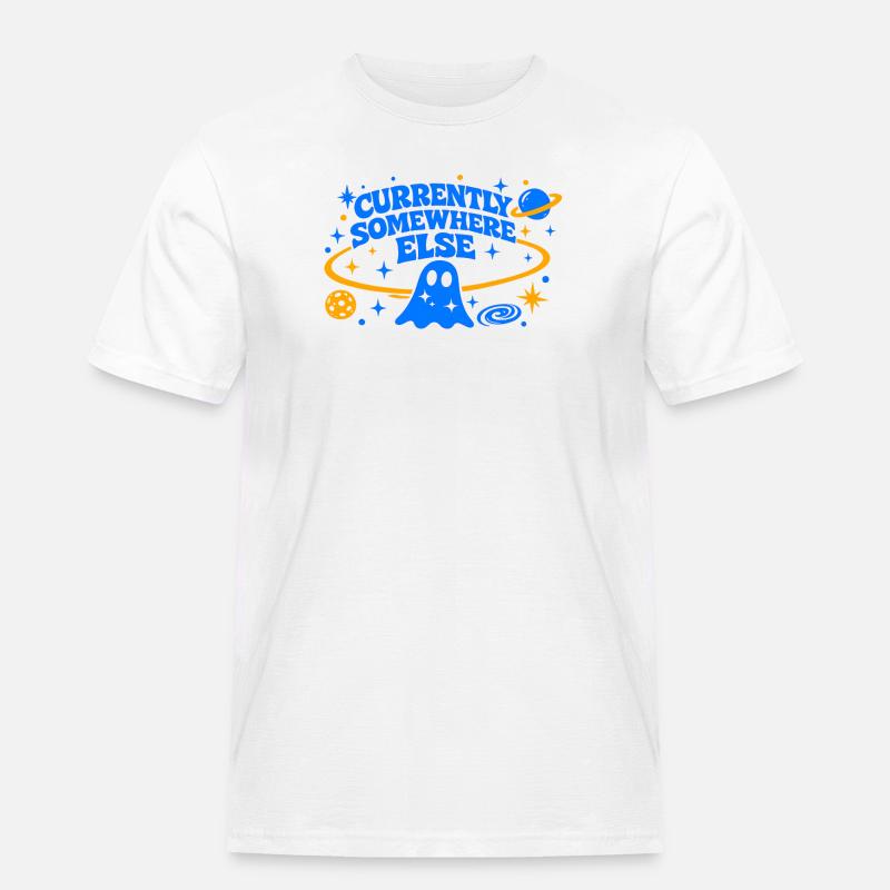 CURRENTLY SOMEWHERE ELSE - Men's Workwear T-Shirt - white