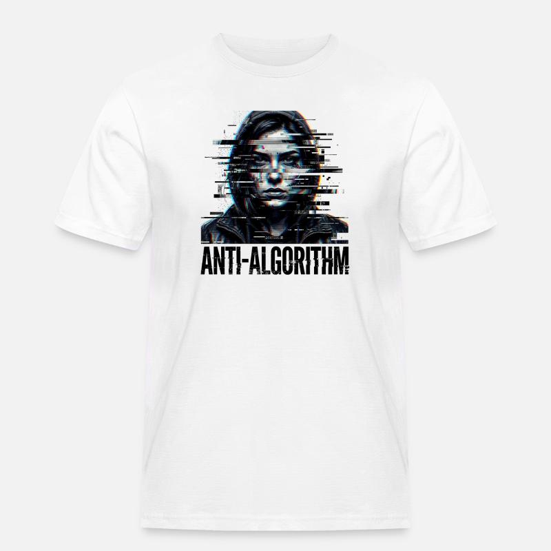 Anti Algorithm Digital - Men's Workwear T-Shirt - white