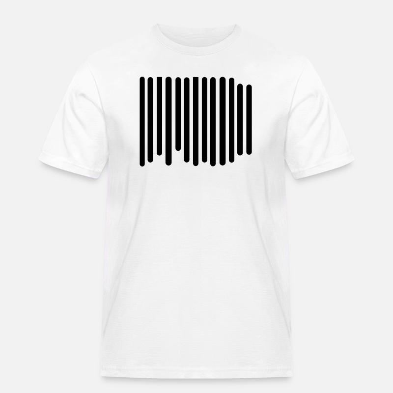 code barres - T-shirt Workwear homme - blanc