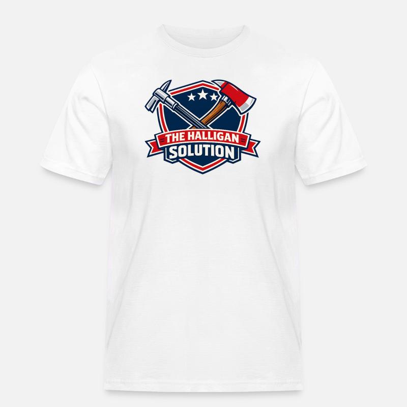 Halligan Solution Shield Graphic - Men's Workwear T-Shirt - white