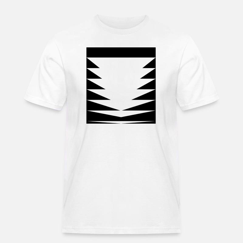 Triangles Pattern design - Men's Workwear T-Shirt - white