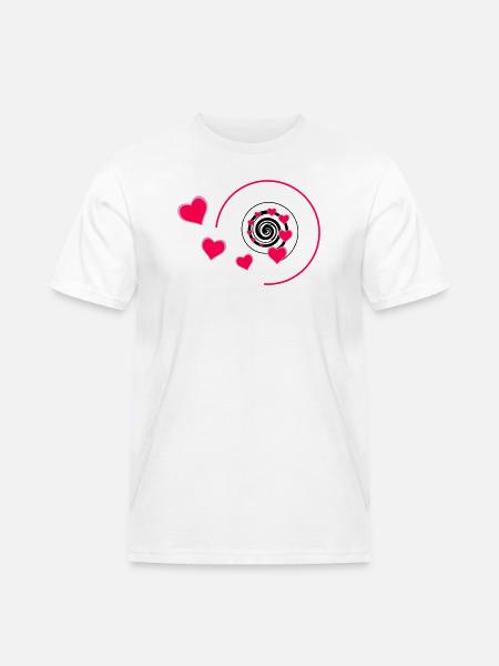Love - Männer Workwear T-Shirt - Weiß