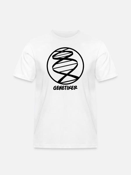 Genetiker - Männer Workwear T-Shirt - Weiß