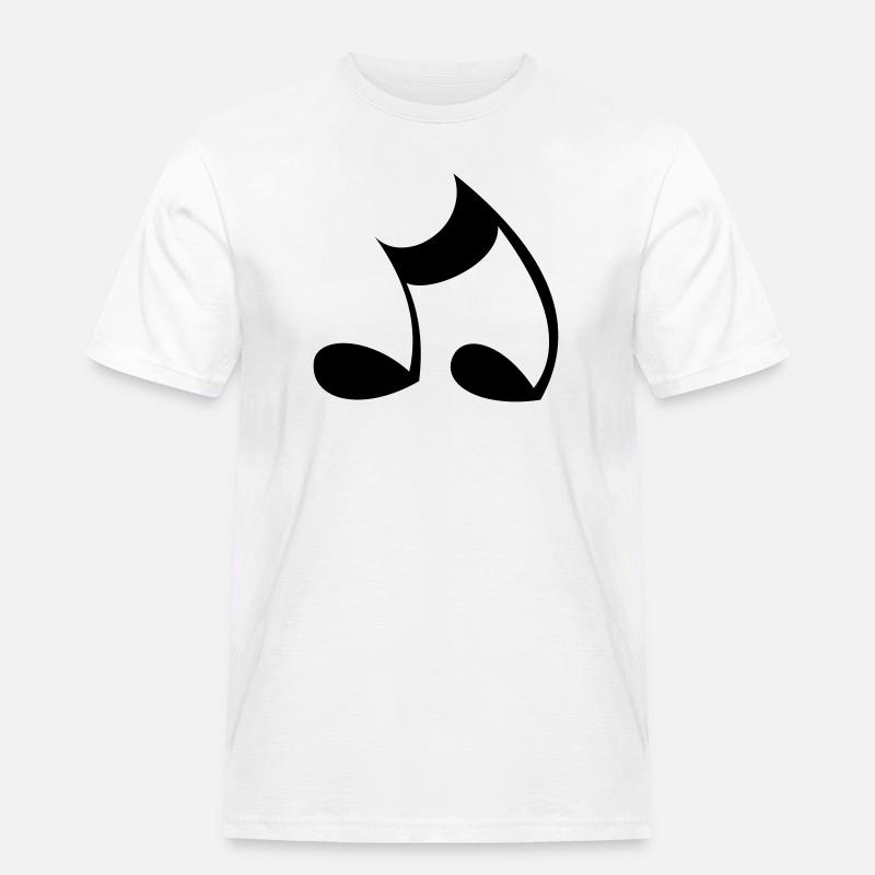 Note - Männer Workwear T-Shirt - Weiß