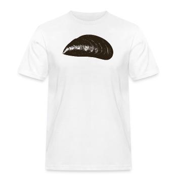 Moule Muschel - Männer Workwear T-Shirt - Weiß - Vorne - AI Model Male 185 dark (185cm)