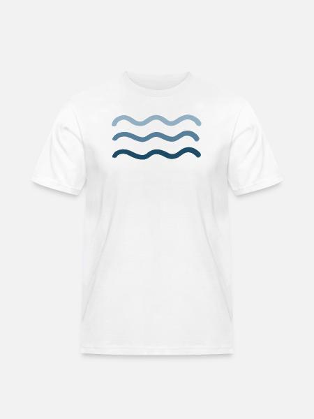 Wave oil - Men's Workwear T-Shirt - white