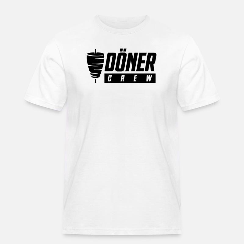 Döner Crew - Männer Workwear T-Shirt - Weiß