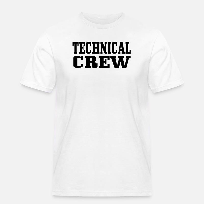 Technische Crew 1 - Männer Workwear T-Shirt - Weiß