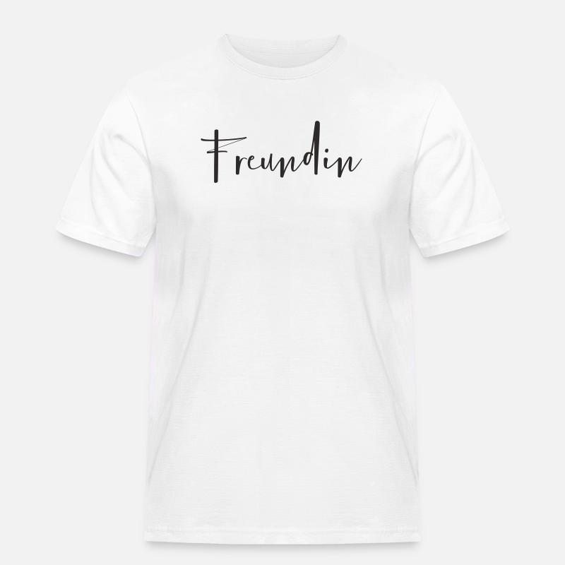 Kæreste – Kærlig tekstdesign - Herre Workwear T-Shirt - hvid