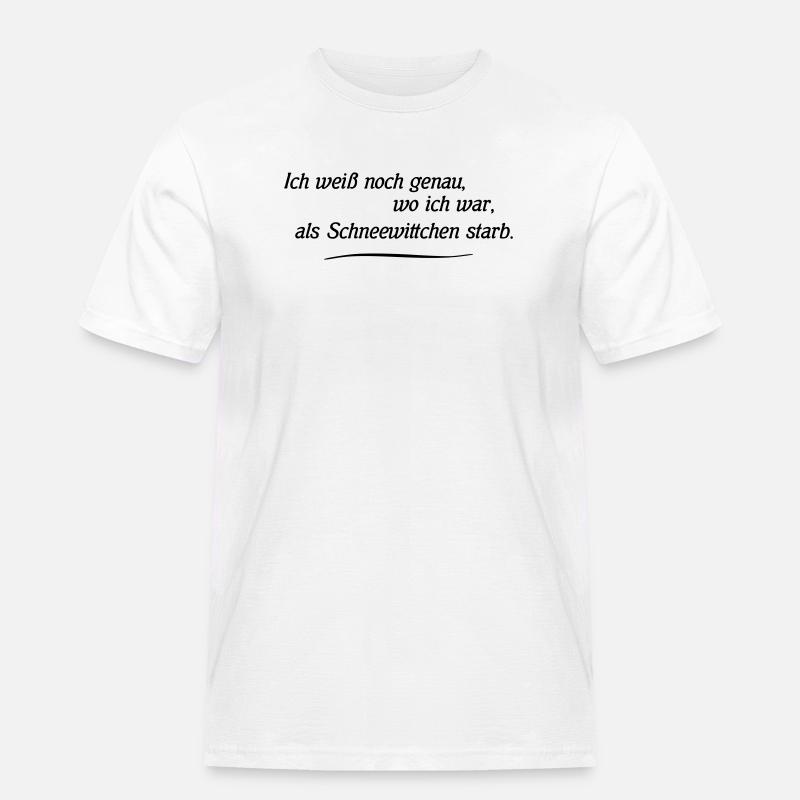 Schneewittchen - Männer Workwear T-Shirt - Weiß