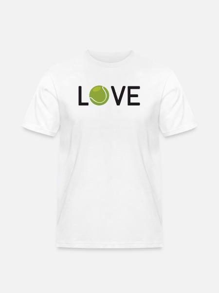 Tennis-Liebhaber - Männer Workwear T-Shirt - Weiß