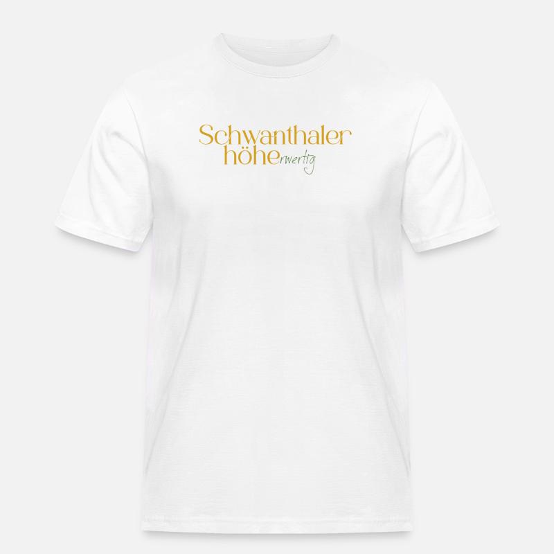 Schwanthalerhöhe Neon Gradient - Männer Workwear T-Shirt - Weiß