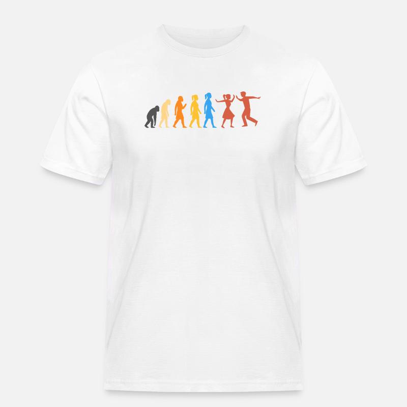 Swing Dance - The Highest Level of Evolution (2) - Men's Workwear T-Shirt - white